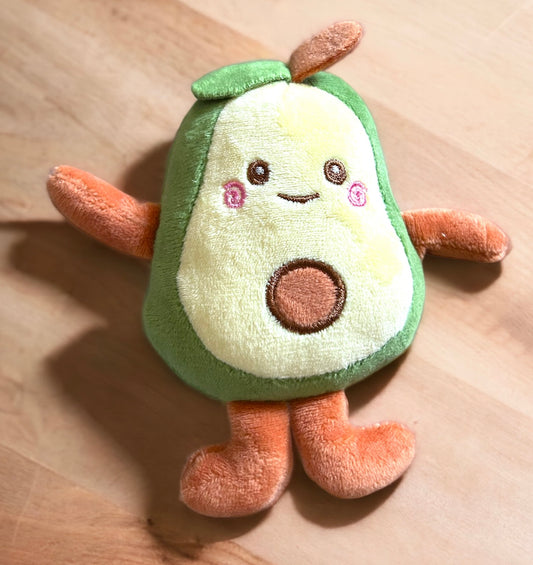 1pc Cute plush Avocado Keychain, Bag Charm, Decorative Ornament.